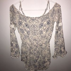 Sadie & Sage Pants - Off the shoulder floral romper Sadie & Sage Pants - Off the shoulder floral romper